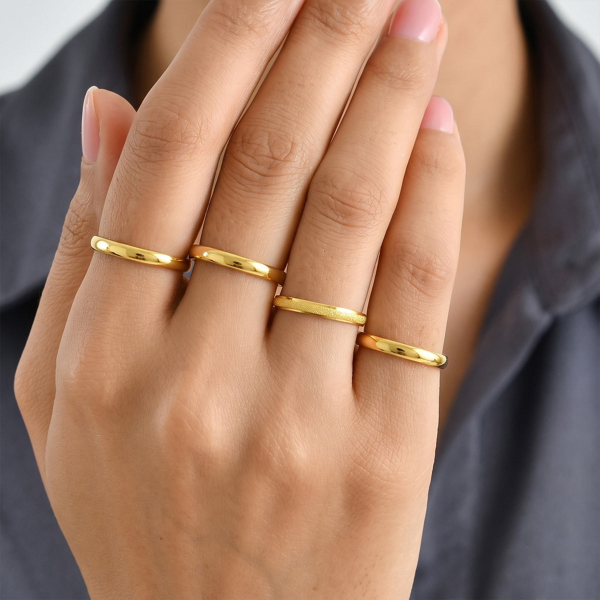 Biggest CLose Out Deal- Yellow Gold Plated Sterling Silver Band Ring V32578886 3