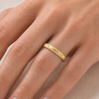 Yellow Gold Plated Sterling Silver Diamond Cut Band Ring_8646076_1