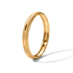 Yellow Gold Plated Sterling Silver Diamond Cut Band Ring_8646079_3