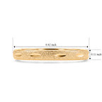 Yellow Gold Plated Sterling Silver Diamond Cut Band Ring_8646080_4