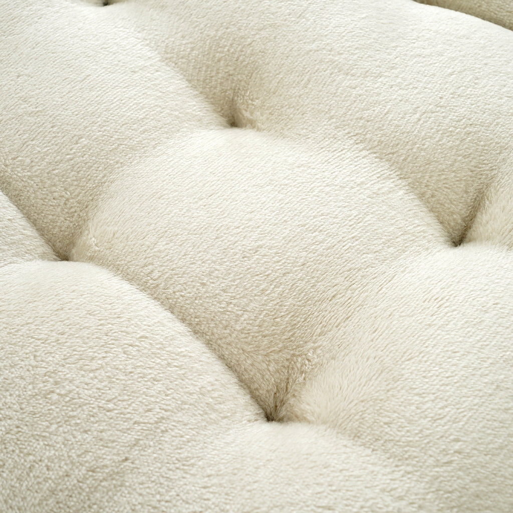 LIVMORE Set of 2 - Faux Fur Leopard Print Square Chair Seat Cushions (40x40cm) - Brown_8646354_5