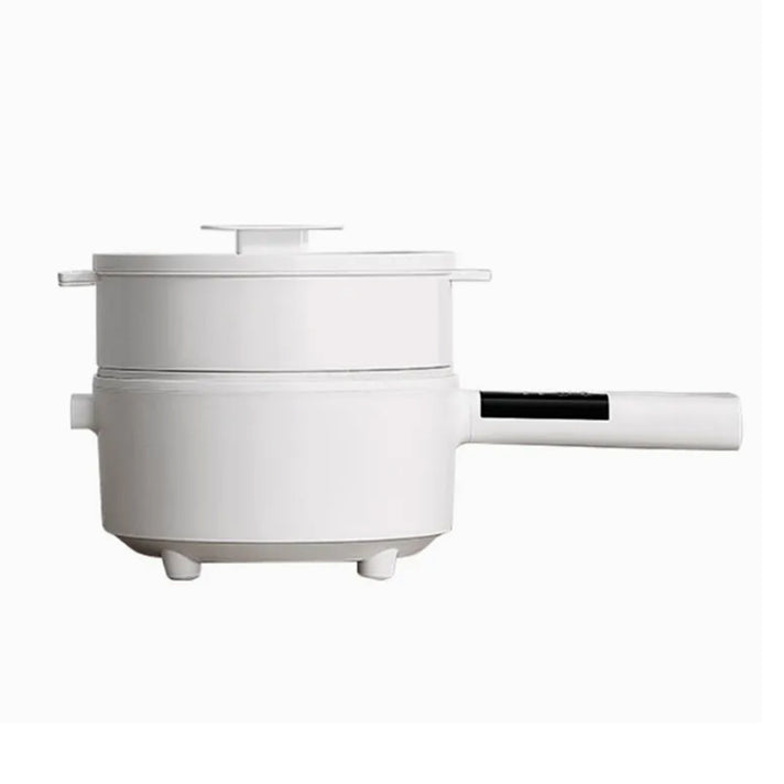 Electric Non Stick Pot with Steamer for Boiling, Cooking, Frying (1.8L) - White 8646524 1