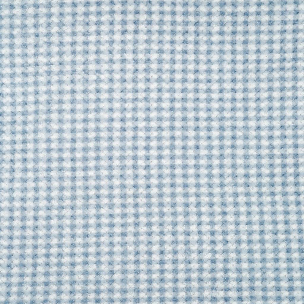 LIVMORE Luxury Waffle Texture Single Layer Check Jacquard Blanket Throw (200 x 150 cm) - Blue_8646849_1