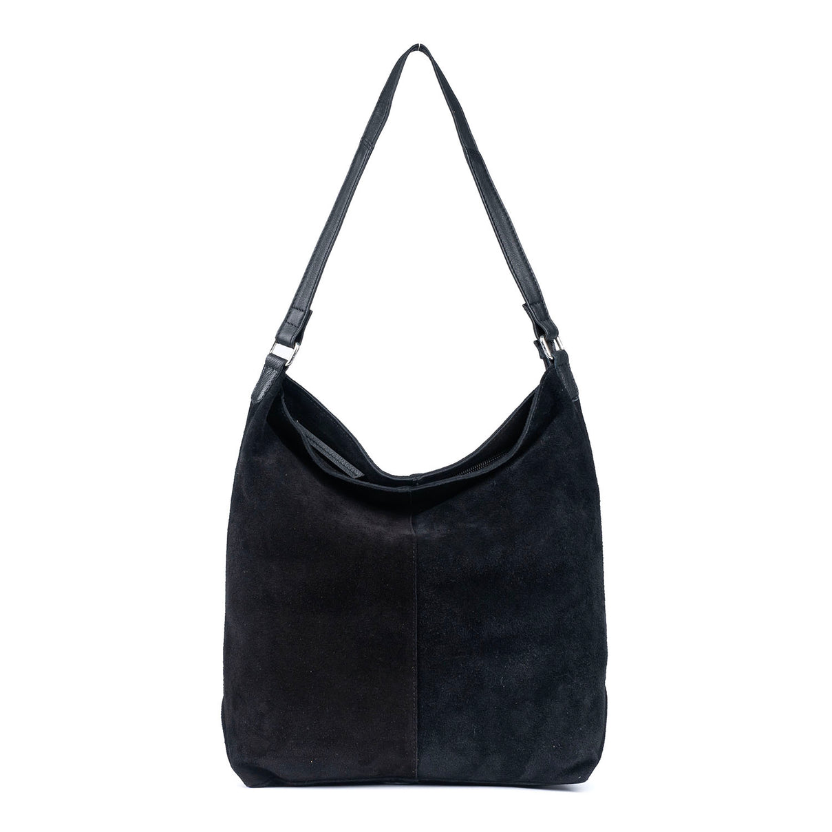 Assots London Tina Suede Slouchy Shoulder Bag - Black V32518393 0