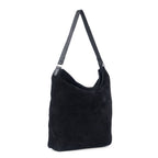 Assots London Tina Suede Slouchy Shoulder Bag - Black_8646872_1