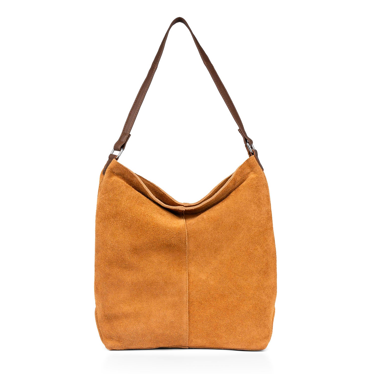 Assots London Tina Suede Slouchy Shoulder Bag - Tan V32517989 0