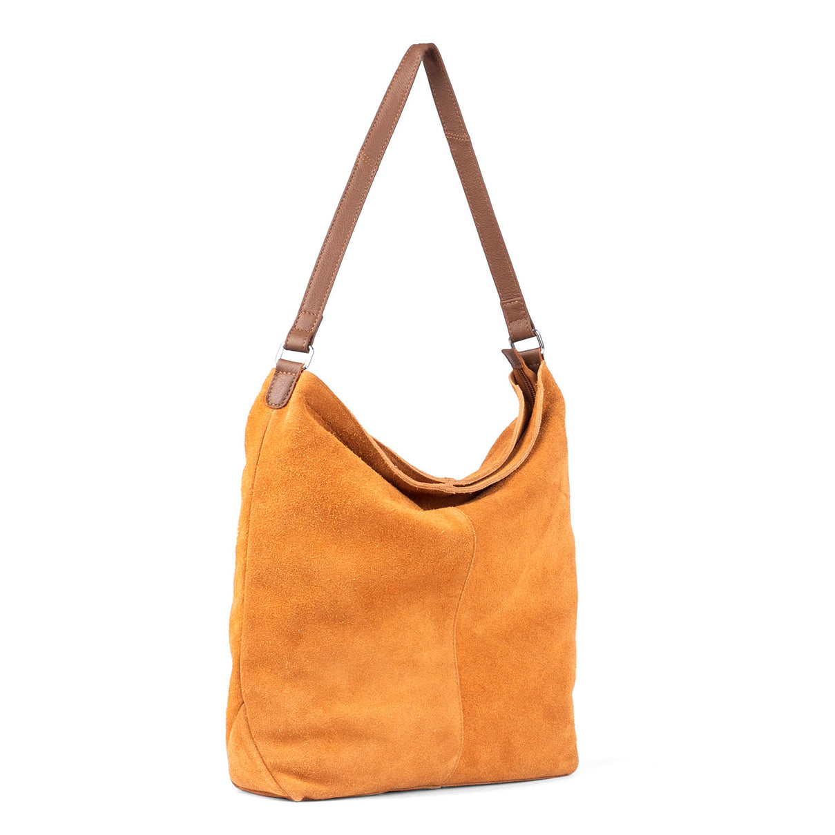 Assots London Tina Suede Slouchy Shoulder Bag - Tan V32517989 1