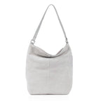 Assots London Tina Suede Slouchy Shoulder Bag - Grey_8646875