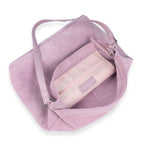 Assots London Tina Suede Slouchy Shoulder Bag - Lilac_8646876_2