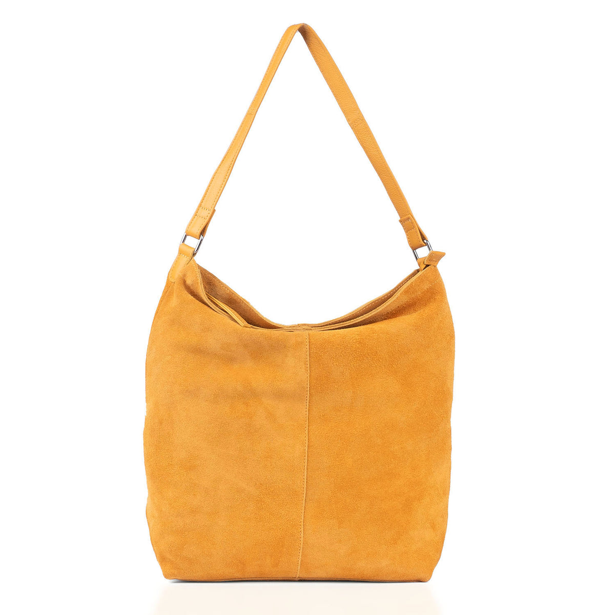 Assots London Tina Suede Slouchy Shoulder Bag - Mustard V32603230 0