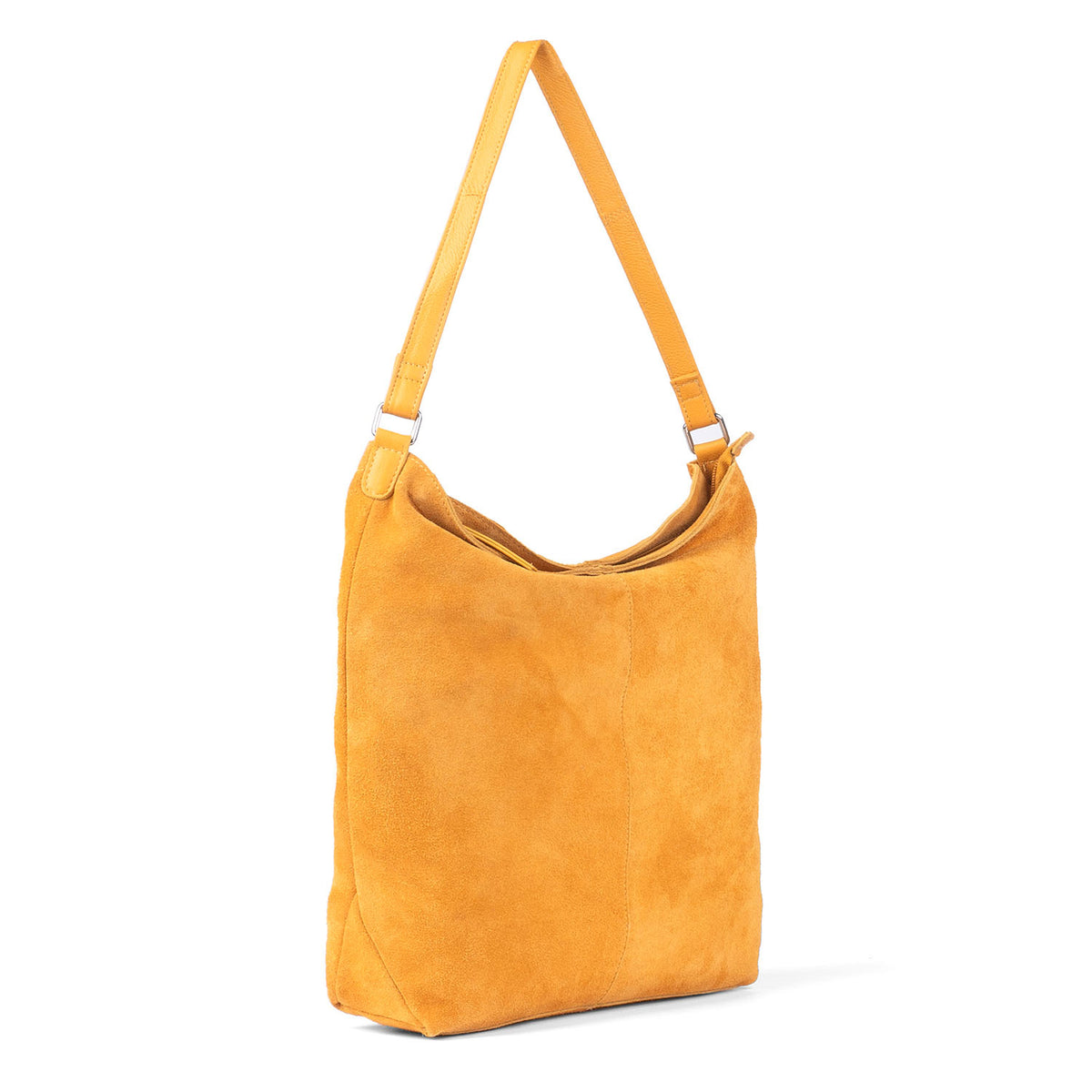 Assots London Tina Suede Slouchy Shoulder Bag - Mustard V32603230 1