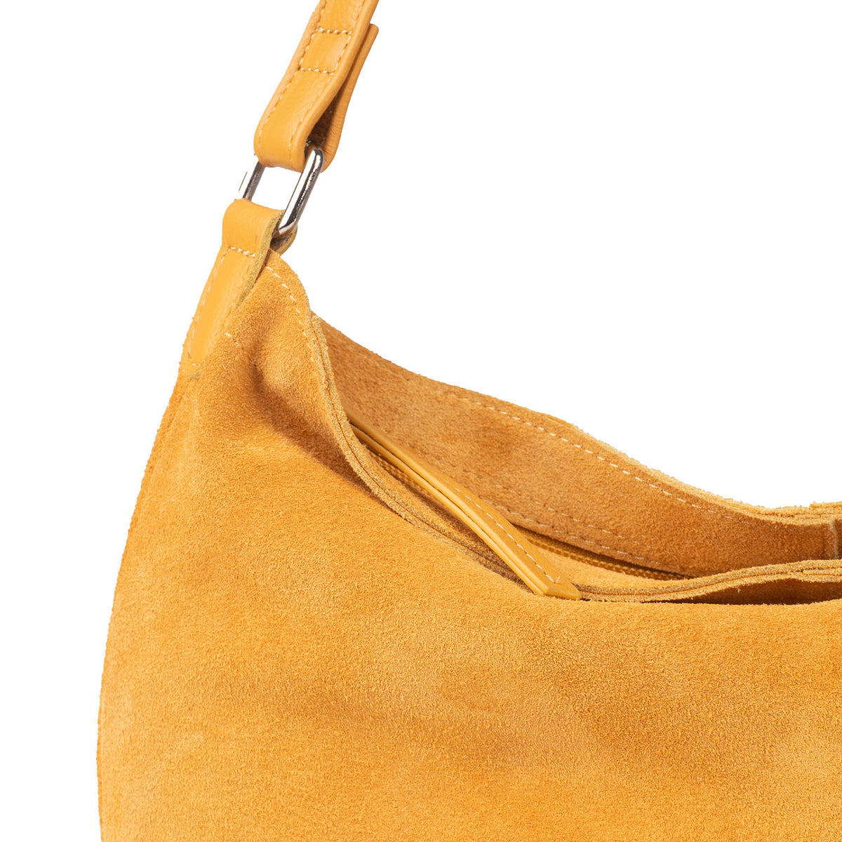 Assots London Tina Suede Slouchy Shoulder Bag - Mustard V32603230 3