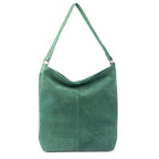 Assots London Tina Suede Slouchy Shoulder Bag - Green_8646889