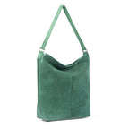 Assots London Tina Suede Slouchy Shoulder Bag - Green_8646889_1
