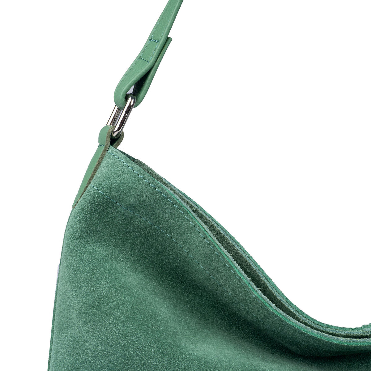 Assots London Tina Suede Slouchy Shoulder Bag - Green V32517993 3