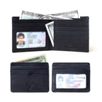 Prestige Genuine Leather Wallet and Card Holder Combo Gift Set With RFID Blocking Technology - Black_8646913_2
