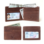 Prestige Genuine Leather Wallet and Card Holder Combo Gift Set With RFID Blocking Technology - Brown_8646919_2