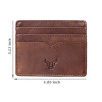 Prestige Genuine Leather Wallet and Card Holder Combo Gift Set With RFID Blocking Technology - Brown_8646919_5