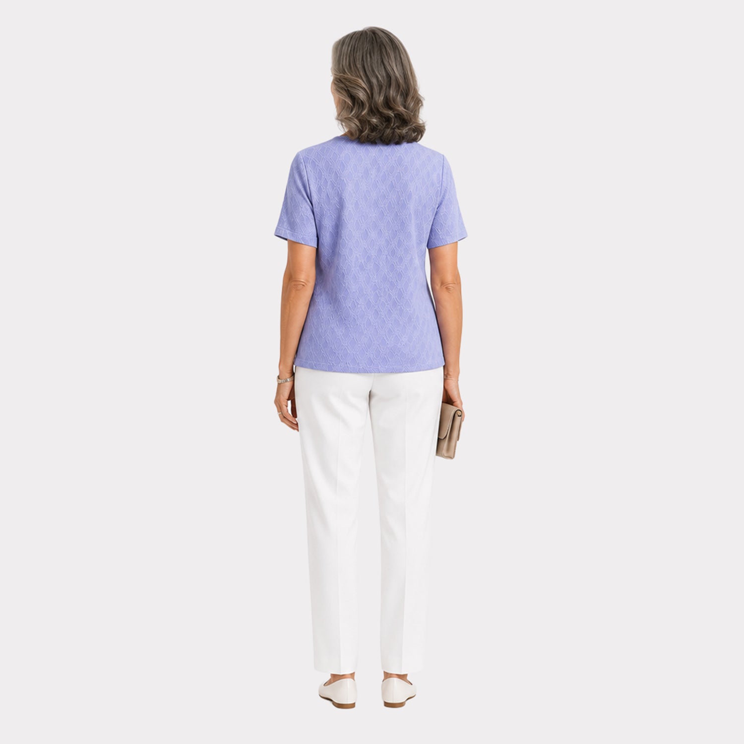 Pure And Natural Keyhole Top (Size 10-12) - Lavender 8646942 2