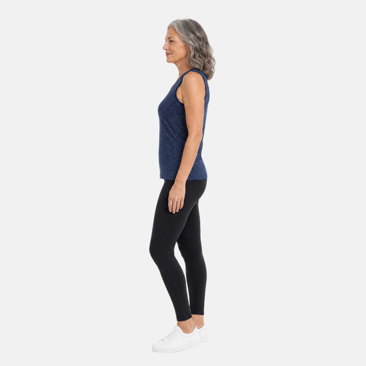 Beaumonde Vest Top (Size 22/24) - Navy &amp; White V32612544 1