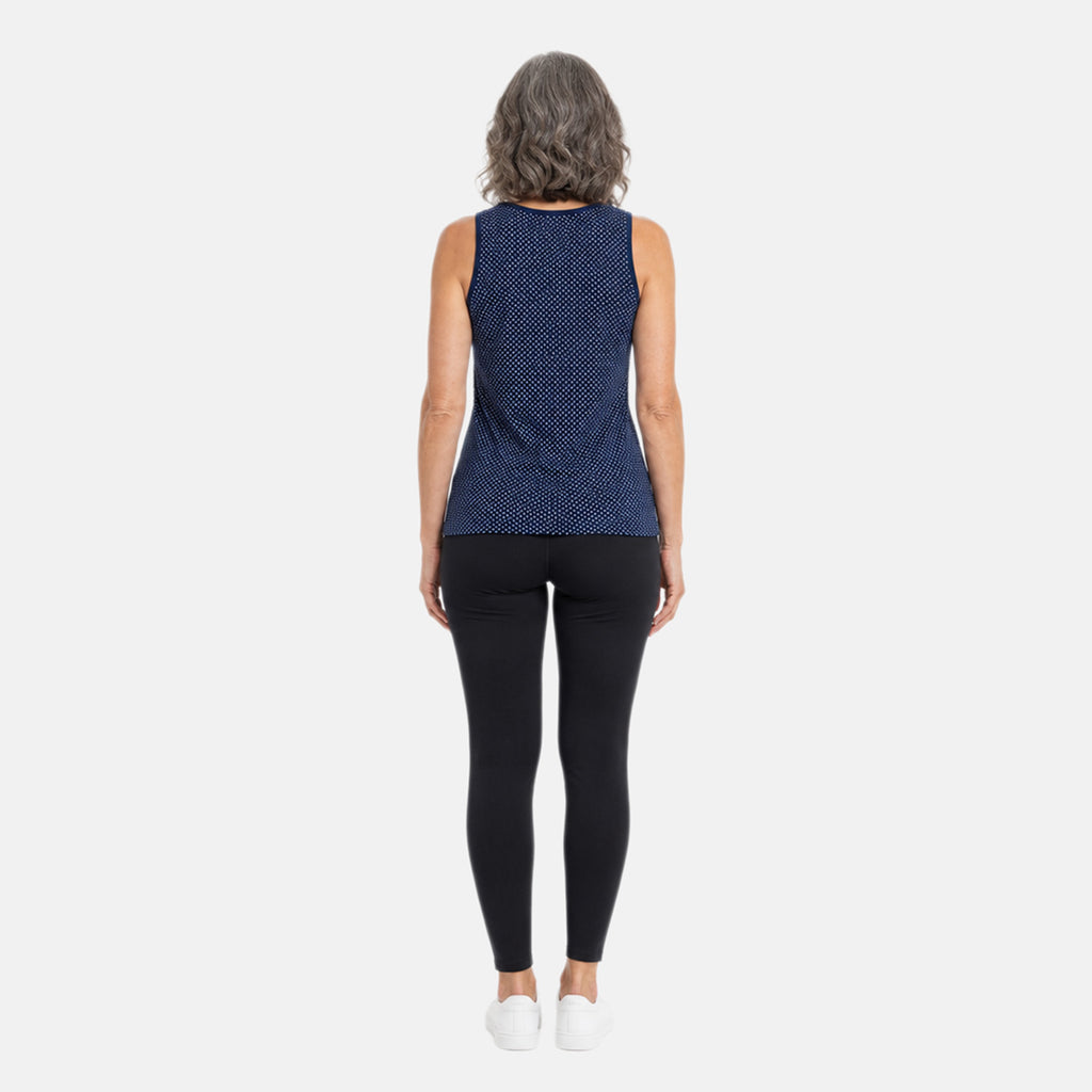 Beaumonde Vest Top (Size 22/24) - Navy & White_8646960_2