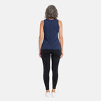 Beaumonde Vest Top (Size 22/24) - Navy & White_8646960_2