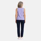 Beaumonde Vest Top (Size 14/16) - Lilac & White_8646962_2