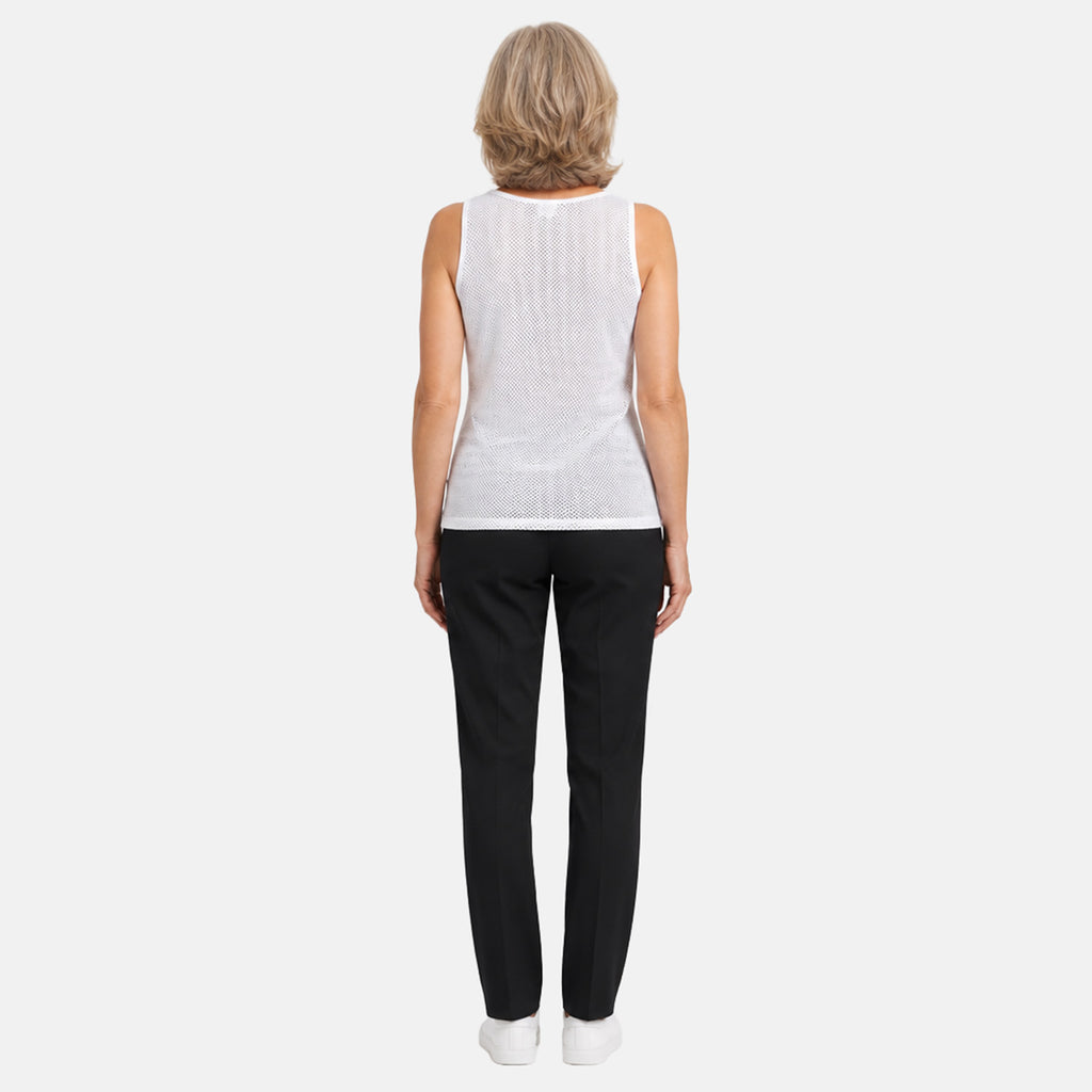 Beaumonde Vest Top (Size 14/16) - Optic White & Black_8646980_2