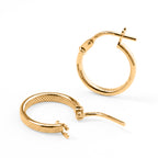 Maestro Collection-9K Yellow Gold Hoop Earring with Clasp_8646991_1