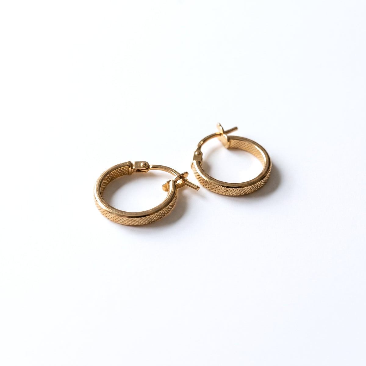 Maestro Collection-9K Yellow Gold Hoop Earring with Clasp(Width 1.96mm) V32653111 3