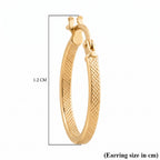 Maestro Collection-9K Yellow Gold Hoop Earring with Clasp(Width 1.96mm)_8646991_5