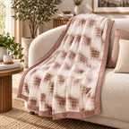 LIVMORE Patterned Blanket (Size 200x1 cm) - Beige_8647071