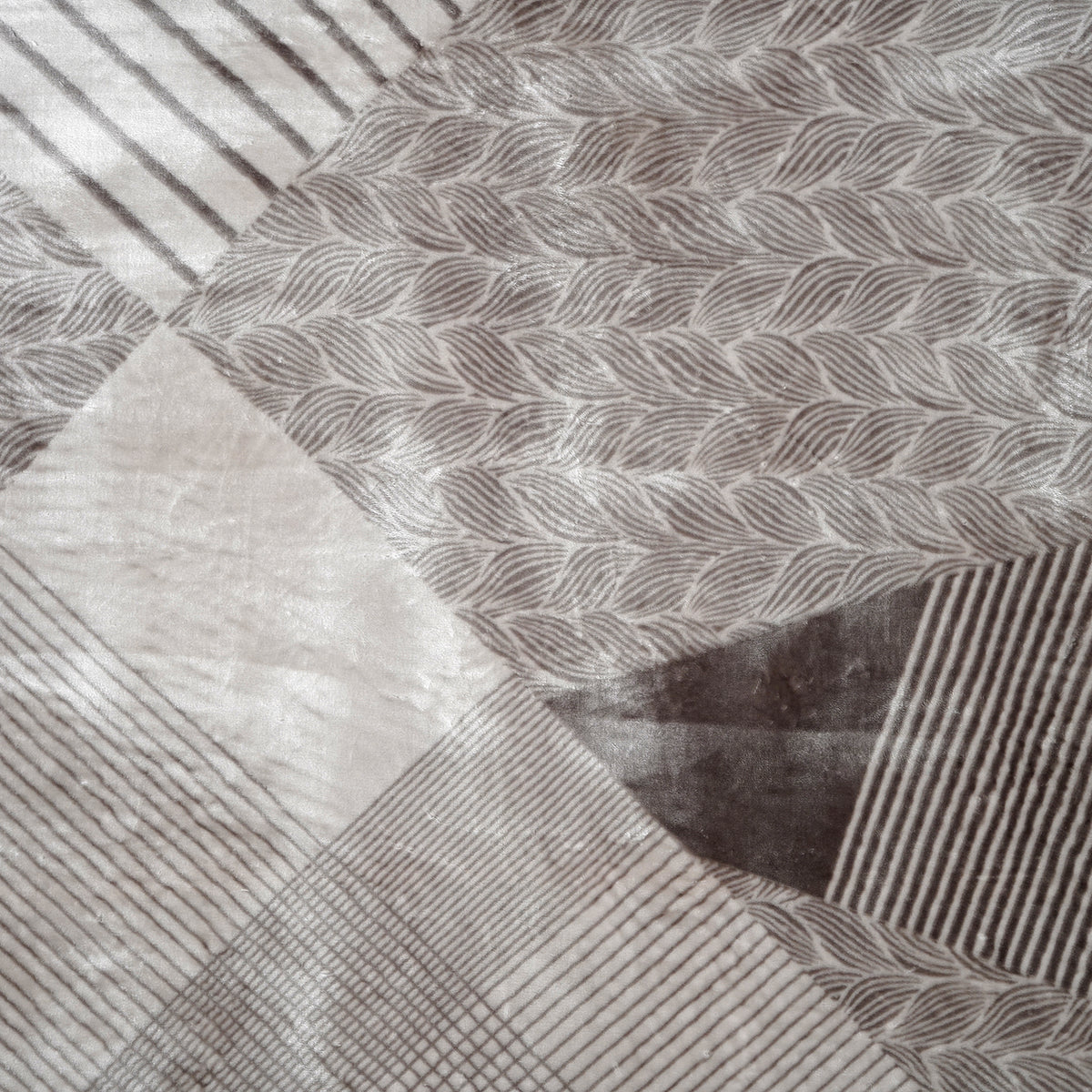 LIVMORE Patterned Blanket (Size 200x1 cm) - Grey 8647072 1