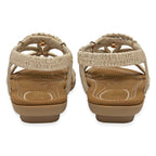 Lotus Domenica Open-Toe Elasticated Strappy Flat Sandals (Size 5) - Gold_8647185_3