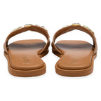 Lotus Agueda Casual Slip On Slide Sandals with Chunky Chain Detail (Size 3) - Tan_8647294_3