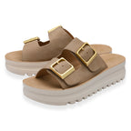 Lotus Volos Casual Open-Toe Double Buckle Strap Platform Mule Sandals (Size 8) - Blue_8647715_1