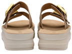 Lotus Volos Casual Open-Toe Double Buckle Strap Platform Mule Sandals (Size 6) - Natural_8647814_3