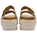 Lotus Volos Casual Open-Toe Double Buckle Strap Platform Mule Sandals (Size 8) - Natural_8647816_3