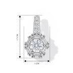 D'Joy - Moissanite Earring with Push Back in Platinum Overlay Sterling Silver 1.70 Ct._8657055_4