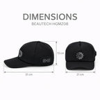 "Beautech HGMZ08 hair growth cap with heating - Black 1)LED Qty: 72pcs(3-in-1 chip) 2)Size: 31*21*13cm                                3)Weight:  200g            4)Material: Neoprene 5)Wavelength: 660n_8657826_5
