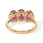 9K Yellow Gold AAA Rubellite & Natural White Diamond Ring 2.45 Ct._8657969_4