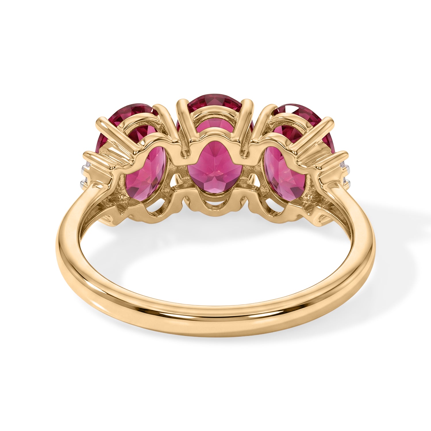The Tony Diniz Collection - 9K Yellow Gold AAA Rubellite and Earth Mined Diamond Ring 2.46 Ct. 8657969 5