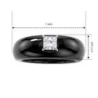 D'Joy - Black Jade & Lab Grown Diamond Ring in Rhodium Overlay Sterling Silver 24.90 Ct._8658041_5
