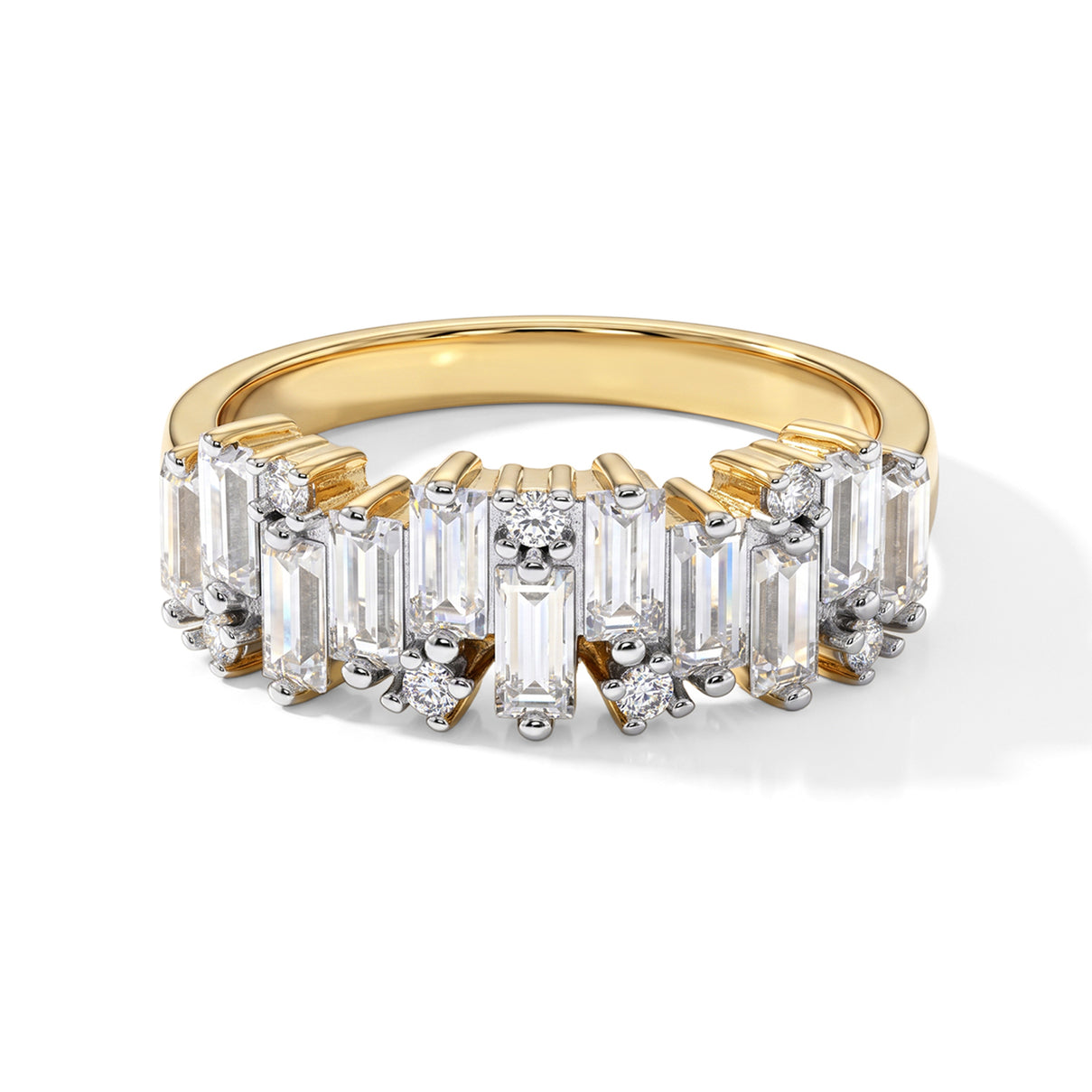 D'Joy - Moissanite Ring in Yellow Gold Plated Sterling Silver 1.40 Ct. 8658075 0