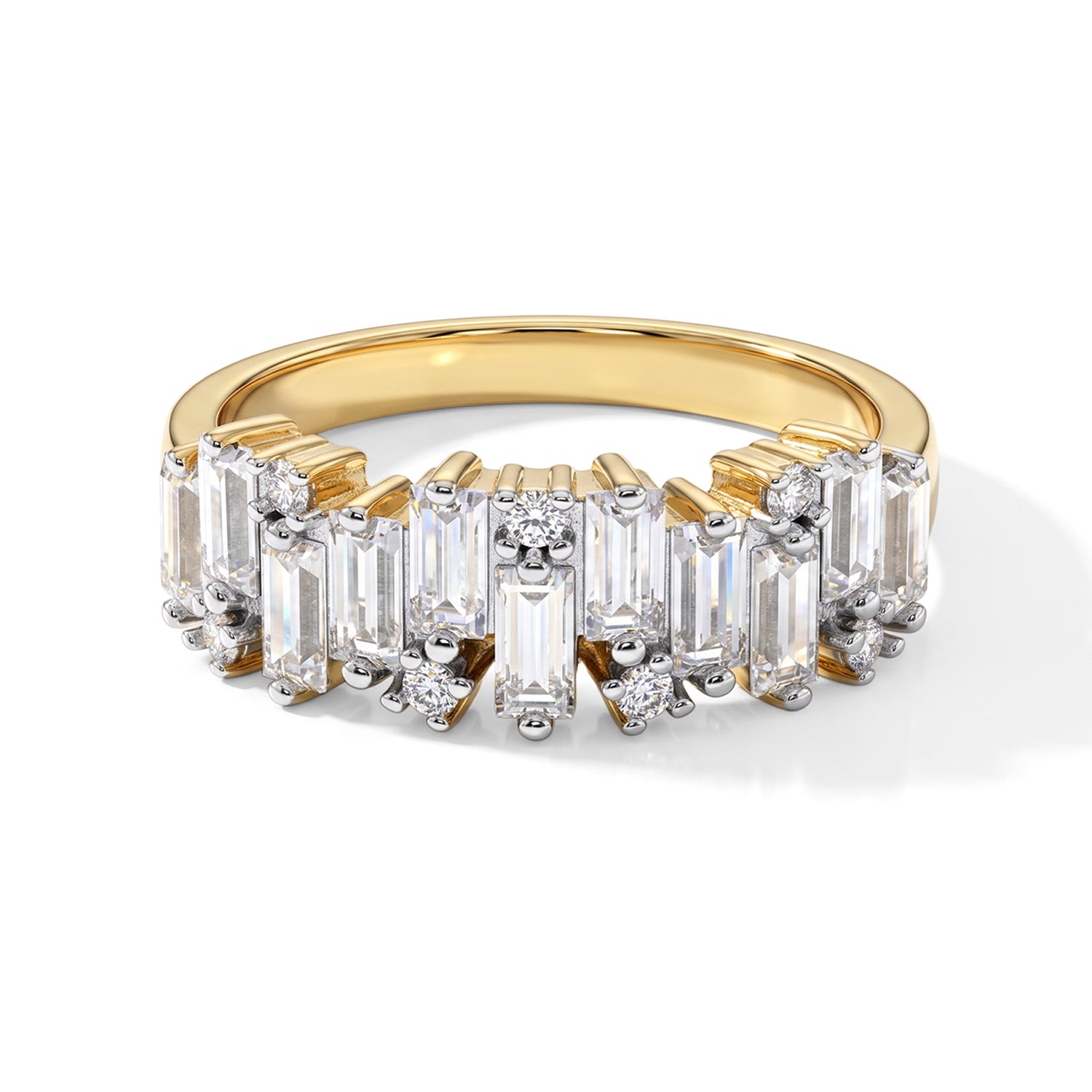 D'Joy - Moissanite Ring in Yellow Gold Plated Sterling Silver 1.40 Ct. 8658075 0