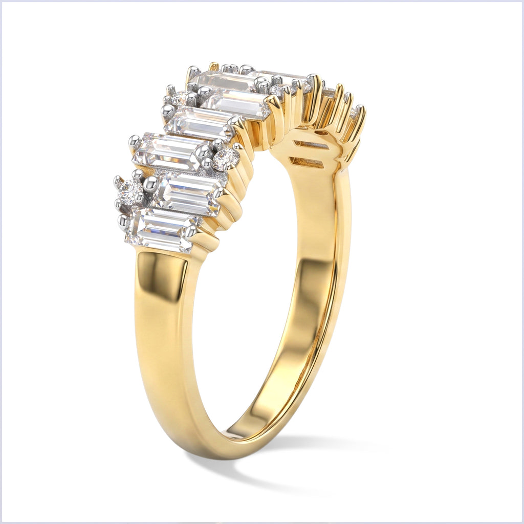D'Joy - Moissanite Ring in Yellow Gold Plated Sterling Silver 1.40 Ct._8658075_3