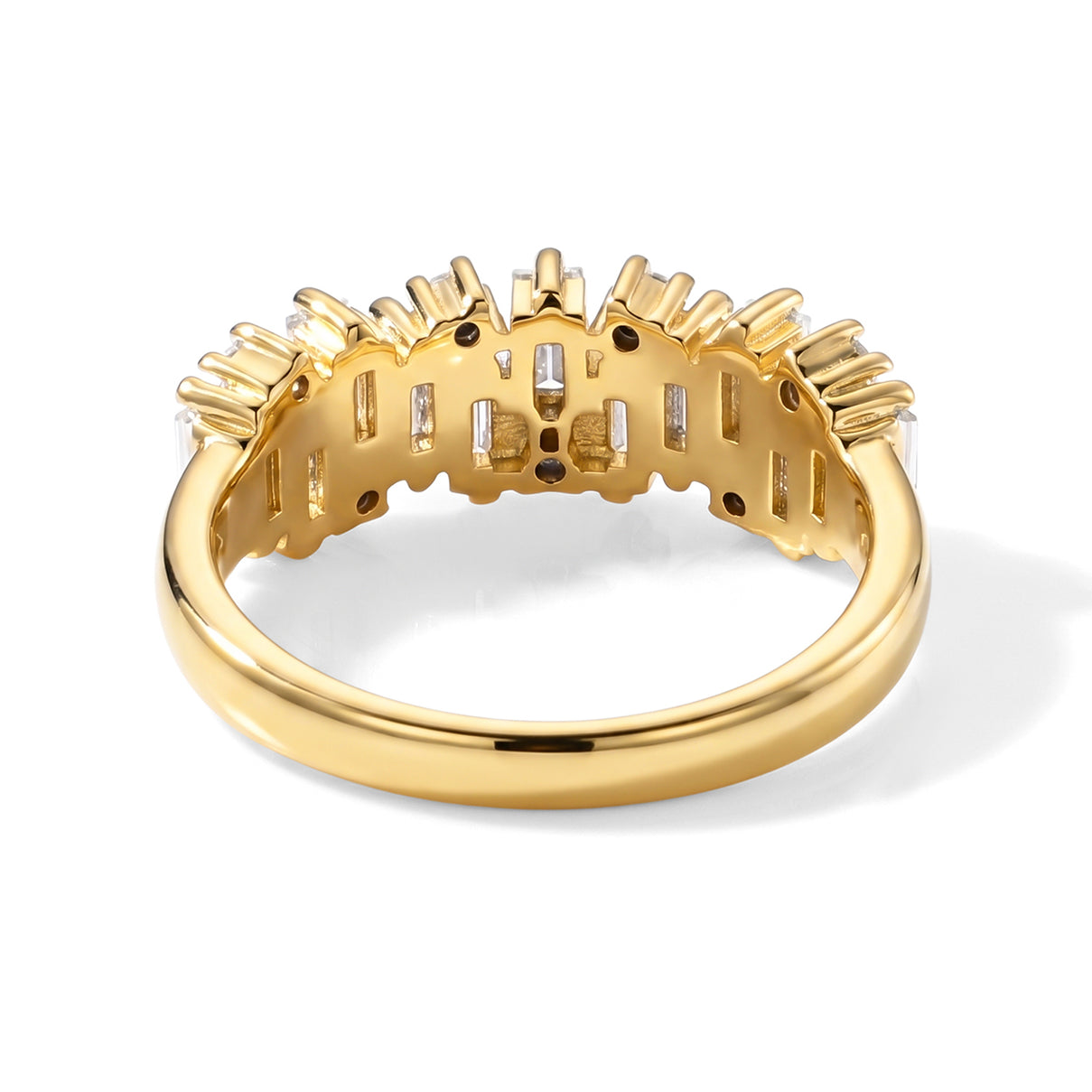 D'Joy - Moissanite Ring in Yellow Gold Plated Sterling Silver 1.40 Ct. 8658075 4