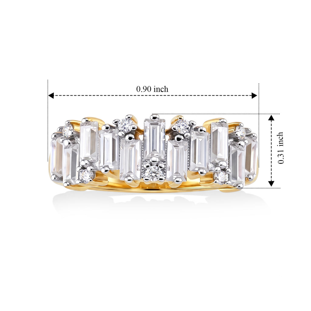 D'Joy - Moissanite Ring in Yellow Gold Plated Sterling Silver 1.40 Ct._8658075_7