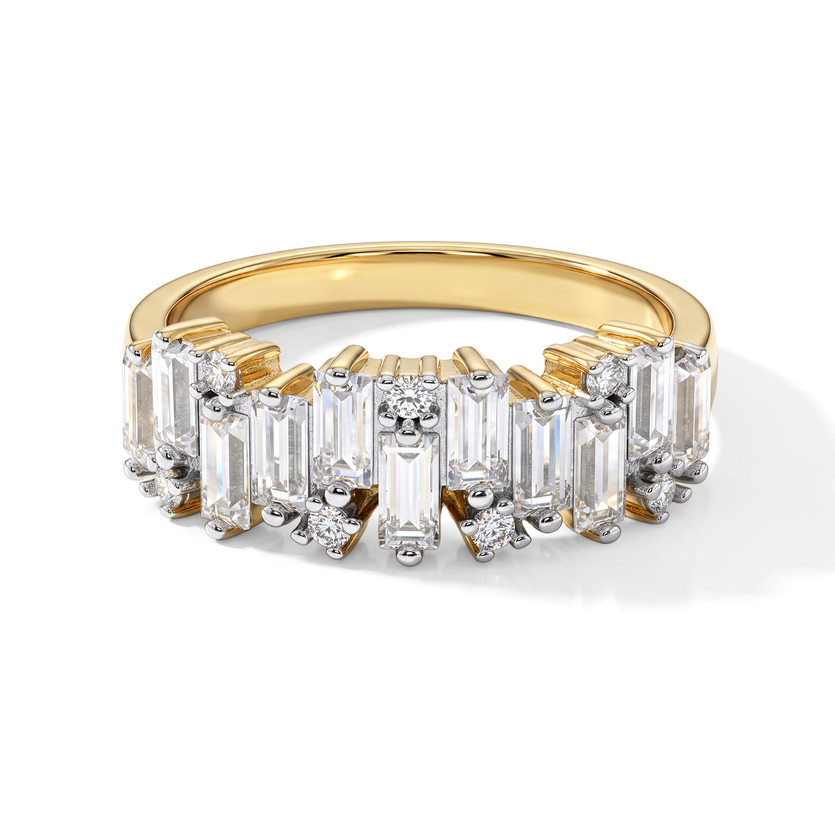D'Joy - Moissanite Ring in Yellow Gold Plated Sterling Silver 1.40 Ct. V32698901 0