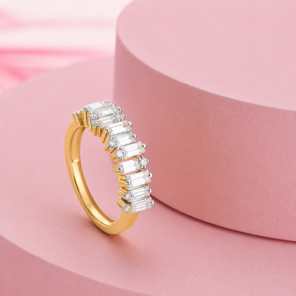 D'Joy - Moissanite Ring in Yellow Gold Plated Sterling Silver 1.40 Ct._8658077_5